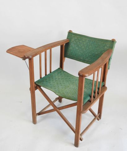CLAIRITEX, XXe.
Trois chaises pliantes en...