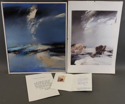 Jean-Jacques BALITRAN (1930).
Éclaircie bleue.
Huile...