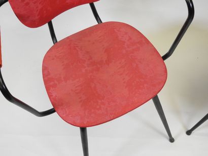 Jacques HITIER (1917-1999).
Paire de chaises...