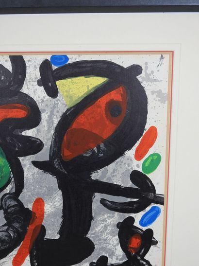 Joan MIRÓ (1893-1983), d'après.
Composition.
Lithographie...