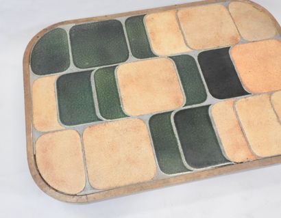 Roger CAPRON (1922-2006).
Table basse rectangulaire...