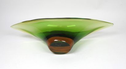 Véronèse SEGUSO (XXe) à MURANO.
Coupe oblongue...