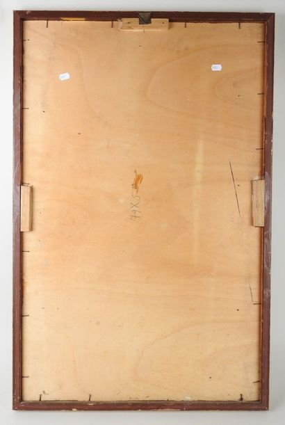 PEDRELLI, XXe.
Le voilier.
Bas-relief composé...