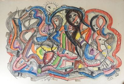 Charles ORTEGA (1925-2006).
Composition aux...