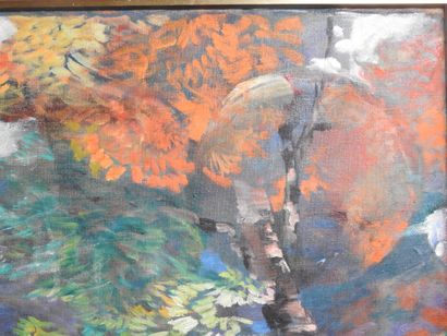 Jean Pierre FAVRE (1933-2020).
La forêt.
Huile...