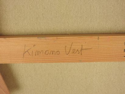 Eugène BEGARAT (né en 1943).
Kimono vert....