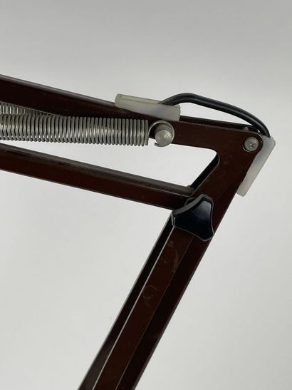 Lampe de bureau amovible à deux bras en métal...