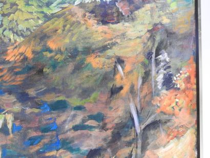 Jean Pierre FAVRE (1933-2020).
La forêt.
Huile...