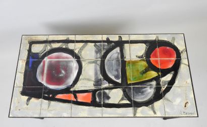 Juliette BELARTI (XXe).
Table basse rectangulaire,...
