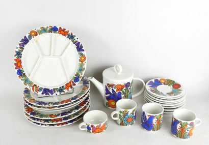 VILLEROY & BOCH, modèle ACAPULCO (1960).
Lot...