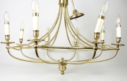 Lustre de forme corbeille à huit bras de...