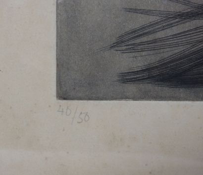 SPINGER (?), (XXe).
Composition aux lignes...