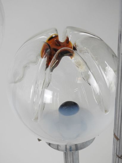 MAZZEGA MURANO.
Lampadaire à cinq lumières,...