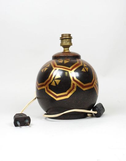Maison CHARLES PARIS (XXe). 
Pied de lampe...