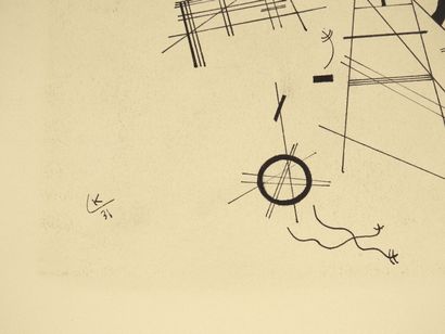 Vassily KANDINSKY (1866-1944), d'après.
Composition...