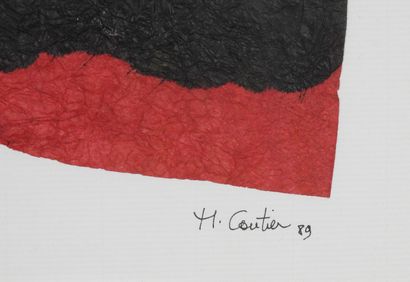 Michèle COUTIER (1936).
Composition abstraite....