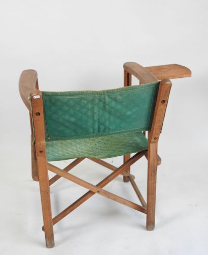 CLAIRITEX, XXe.
Trois chaises pliantes en...