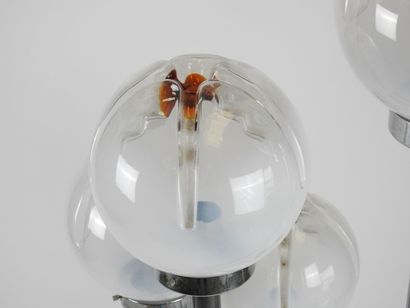 MAZZEGA MURANO.
Lampadaire à cinq lumières,...
