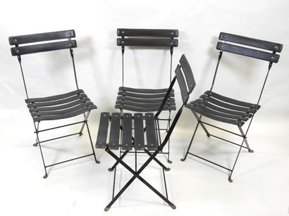 PAQUEBOT FRANCE/NORWAY.
Suite de quatre chaises...