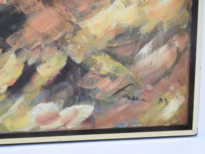 Jean Pierre FAVRE (1933-2020).
La forêt.
Huile...