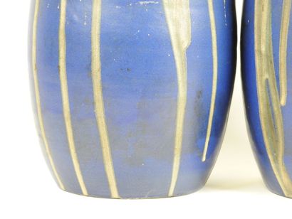 Léon POINTU (1879-1942).
Paire de vases signés...