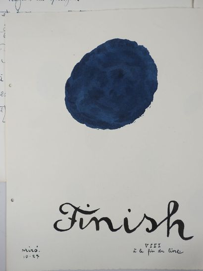Joan MIRÓ (1893-1983) et Lise HIRTZ : Il...