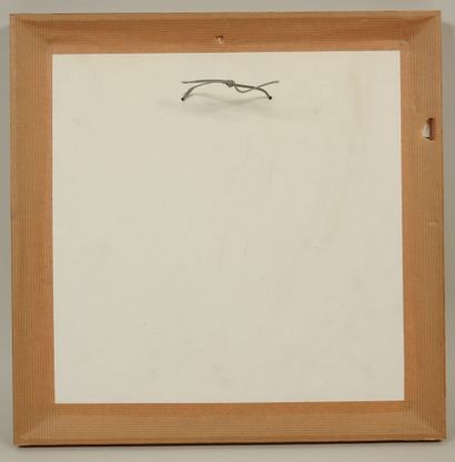 André BESSE (1922-2004).
Carré bleu
Aquarelle...