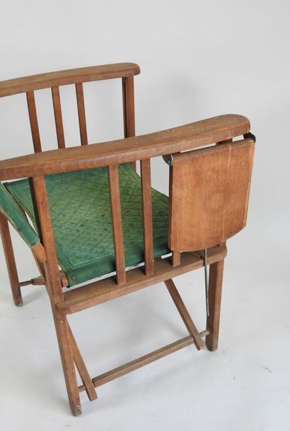CLAIRITEX, XXe.
Trois chaises pliantes en...