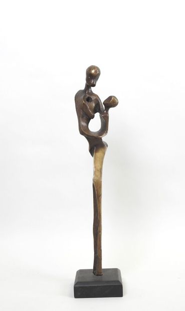 École du XXe.
Maternité.
Sujet en bronze...