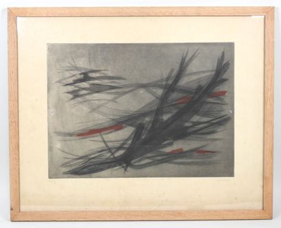 SPINGER (?), (XXe).
Composition aux lignes...