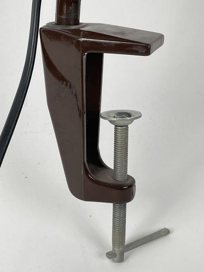 Lampe de bureau amovible à deux bras en métal...