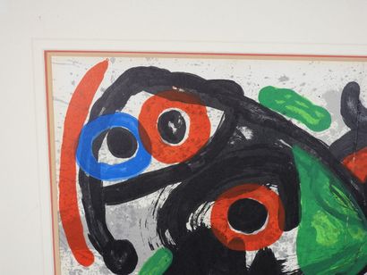 Joan MIRÓ (1893-1983), d'après.
Composition.
Lithographie...