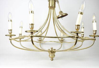 Lustre de forme corbeille à huit bras de...