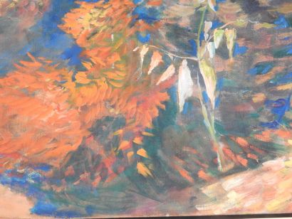 Jean Pierre FAVRE (1933-2020).
La forêt.
Huile...