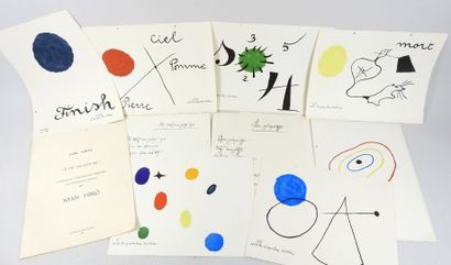 Joan MIRÓ (1893-1983) et Lise HIRTZ : Il...