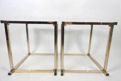 Paire de tables basses rectangulaires en...