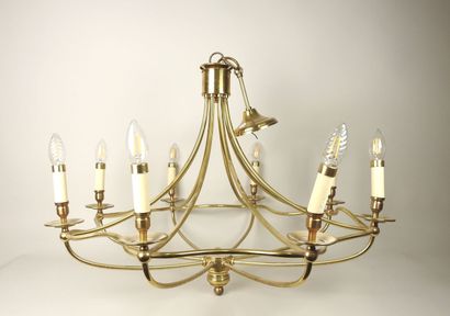 Lustre de forme corbeille à huit bras de...
