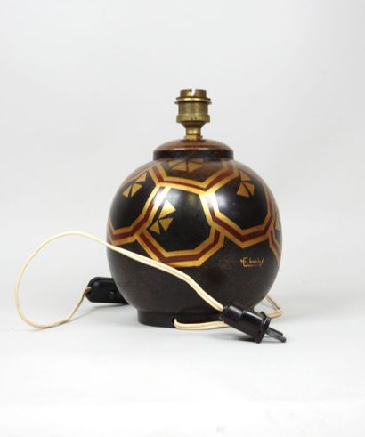 Maison CHARLES PARIS (XXe). 
Pied de lampe...