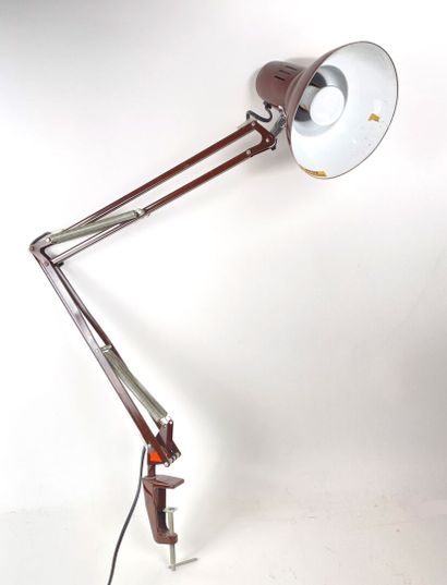 Lampe de bureau amovible à deux bras en métal...