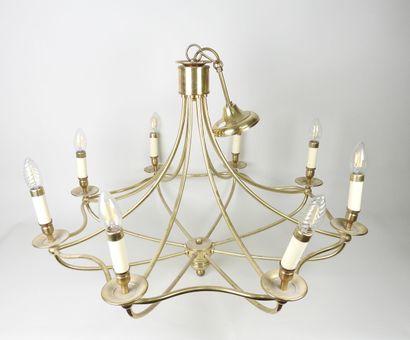 Lustre de forme corbeille à huit bras de...