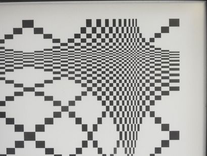 Léo WEIL (XXe).
Optique.
Lithographie signée...