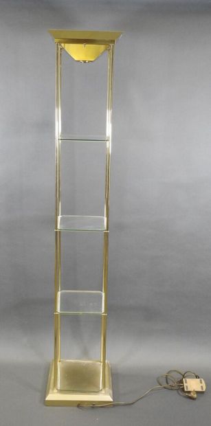 Lustrerie DEKNUDT.
Lampadaire allogène formant...