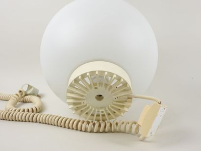 Lampe boule en verre opaque blanc à poser,...