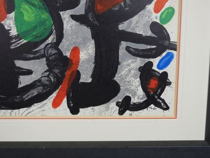 Joan MIRÓ (1893-1983), d'après.
Composition.
Lithographie...