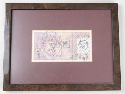 Robert COMBAS (né en 1957).
Dessin sur impression...