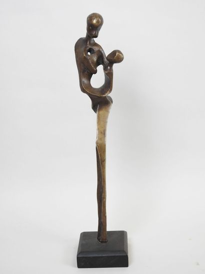 École du XXe.
Maternité.
Sujet en bronze...