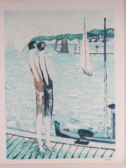 Ramon DILLEY (1932).
Élégantes en bord de...
