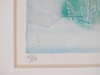 Shoichi HASEGAWA (né en 1929)
Chant aux oiseaux.
Lithographie...