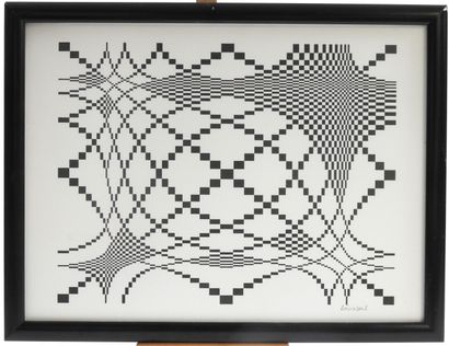 Léo WEIL (XXe).
Optique.
Lithographie signée...