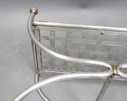 Maison JANSEN, dans le goût de. 
Tabouret...